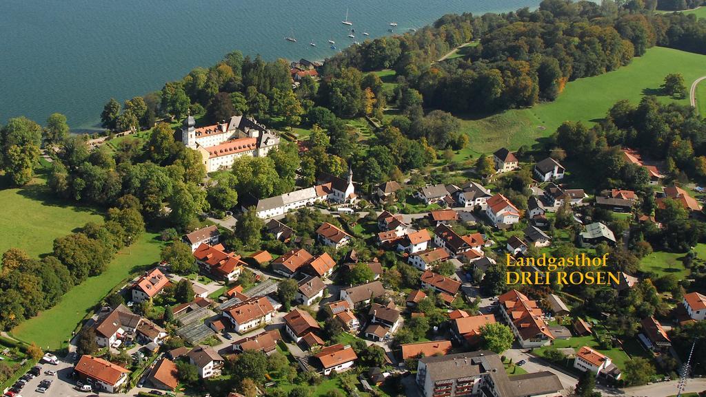Landgasthof Drei Rosen Bernried am Starnberger See Buitenkant foto
